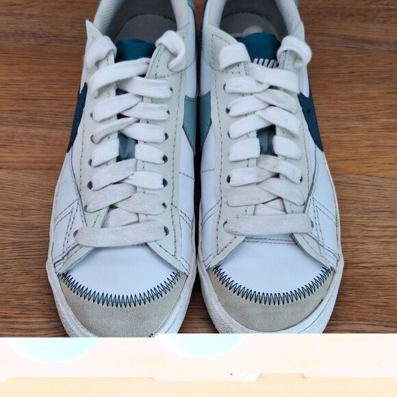 Nike Blazer \'77 Jumbo Low Men\'s 9 Sneakers White Teal Leather DN2158-101 Summit main image 6